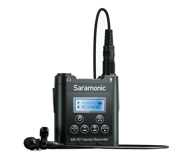 Аудиорекордер Saramonic SR-R1 с петличным микрофоном