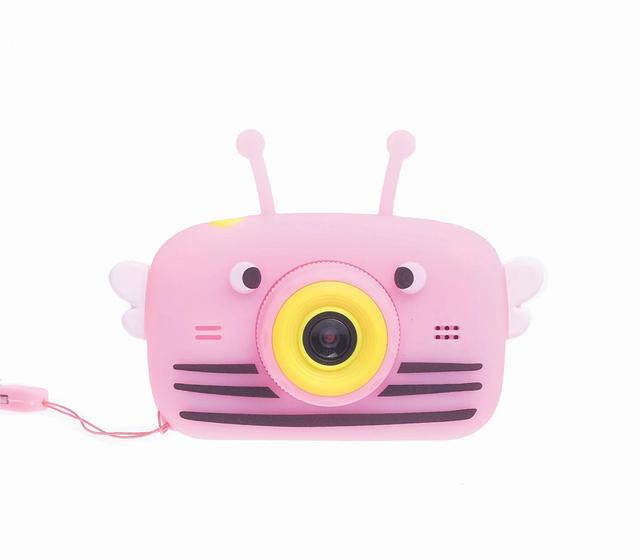 Фотоаппарат Fotografia "Пчелка", розовый, со встроенной памятью и играми