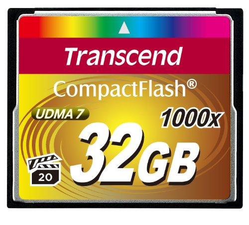 Карта памяти Transcend CompactFlash 32GB  1000x (TS32GCF1000)