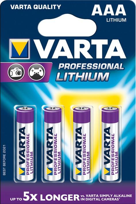 Батарейки Varta AAA Professional Lithium (4 шт.)