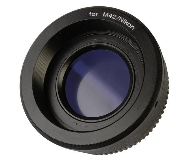 Адаптер Falcon Eyes , M42 на Nikon F (с линзой)