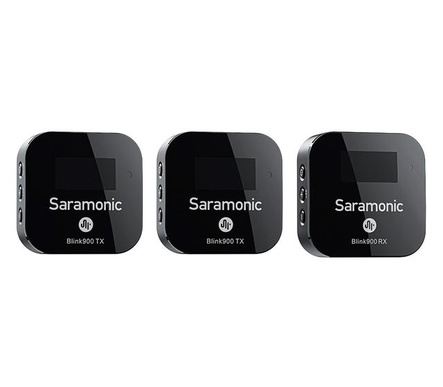 Беспроводная система Saramonic Blink900 B2 (TX+TX+RX) 2.4 ГГц, 3.5 мм TRS / TRRS, USB-C, Lightning