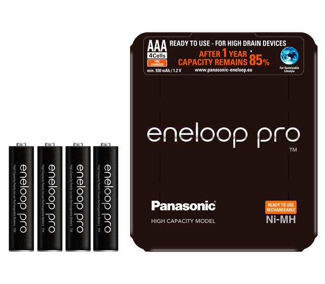 Аккумуляторы Panasonic Eneloop PRO AAA 930 мАч, 4 шт. (BK-4HCDE/4LE)