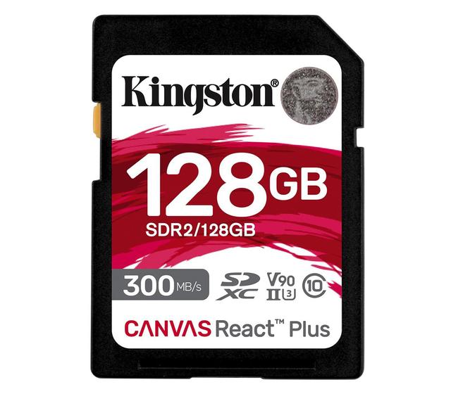 Карта памяти Kingston SDXC 128GB Canvas React Plus UHS-II V90 260/300Mb/s