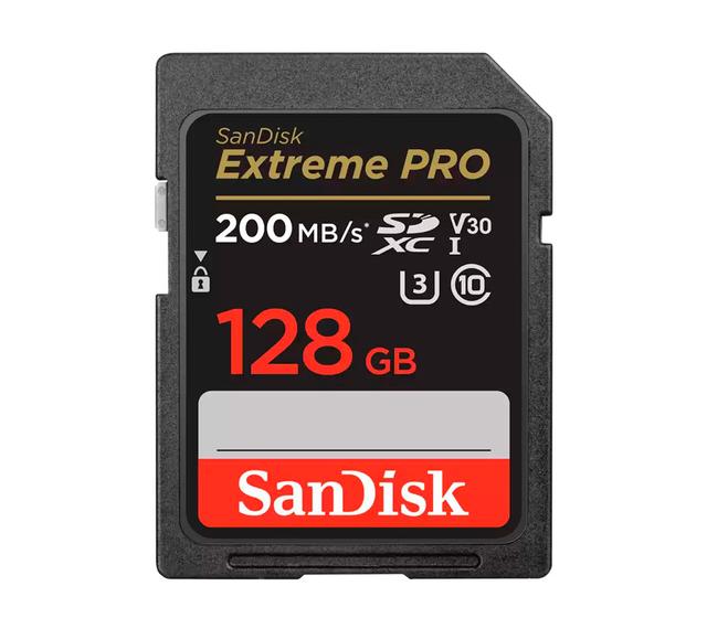 Карта памяти SanDisk SDXC 128GB Extreme Pro UHS-I V30 U3 R200/W90MB/s