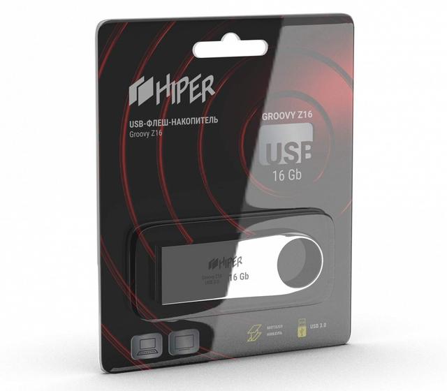 Накопитель HIPER USB3.0 Flash 16GB Groovy Z16