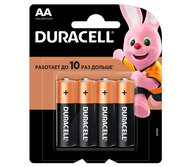 Батарейки Duracell AA Basic, 4 шт.