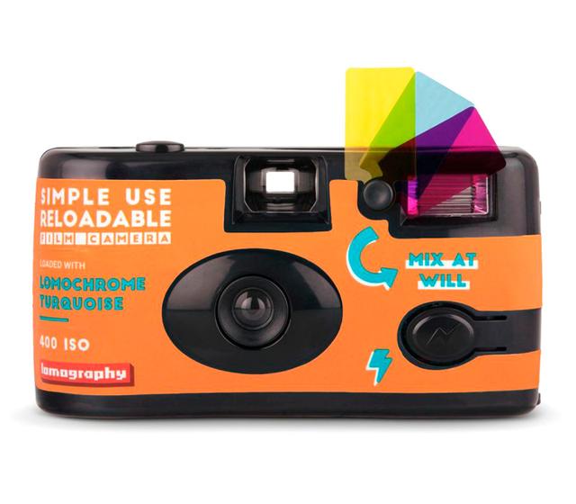 Пленочный фотоаппарат Lomography Simple Use Camera 400/27 Turquoise