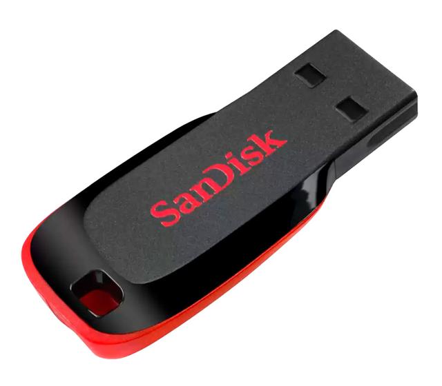 Накопитель SanDisk USB 2.0 Flash 64GB Cruzer Blade, черный