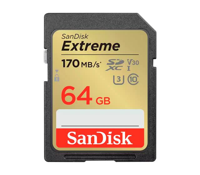 Карта памяти SanDisk SDXC 64GB Class10 Extreme V30 UHS-I U3 (уцененный)