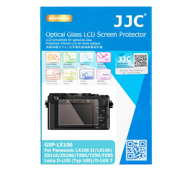 Защитное стекло JJC для Panasonic LX100 / LX100II, TZ90, TZ100, Leica D-Lux 7 и др.