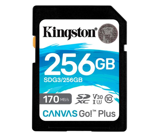 Карта памяти Kingston SDXC 256GB Canvas Go Plus UHS-I U3 V30 90/170Mb/s