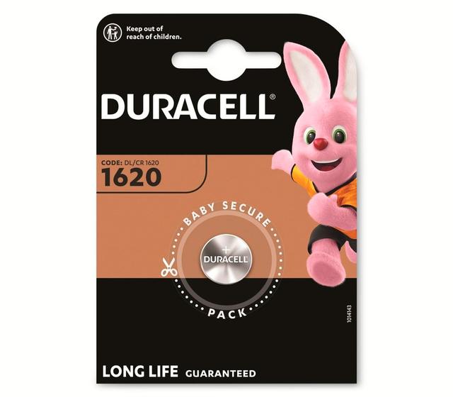 Батарейка Duracell CR1620, 1 шт.