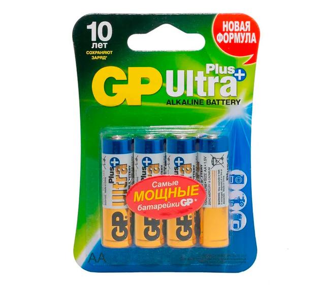 Батарейки GP AA Ultra Plus, 4 шт.