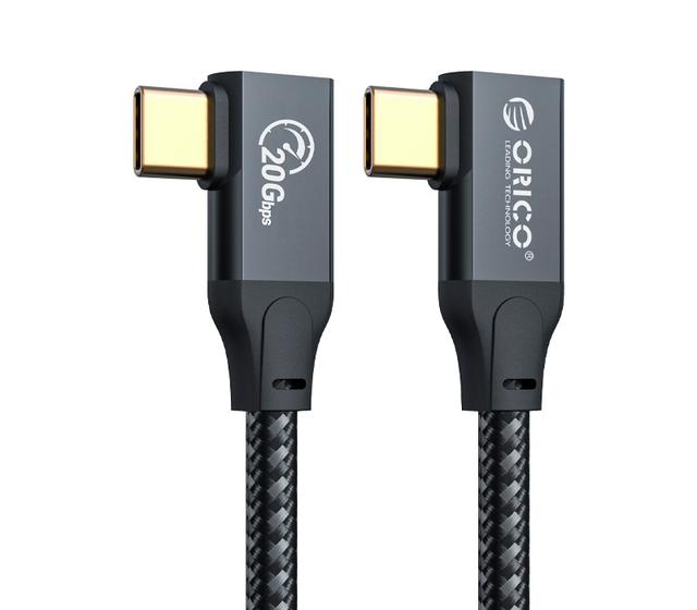 Кабель Orico CSL32-05, USB-C 3.2 Gen2х2, 20 Гбит/с, PD 100 Вт, угловой, 0.5 м