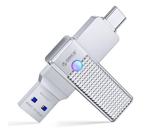 Накопитель Orico USB3.2 Gen 1, USB-A / USB-C, 128 Гб, 350/405 Мб/с (UFSD-LD-128G)
