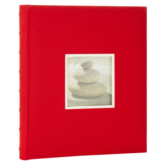 Фотоальбом Fotografia 10x15 см, 400 фото, «Классика» с окошком, красный