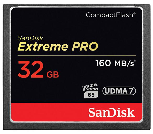 Карта памяти SanDisk CompactFlash 32GB  Extreme Pro 160 Мб/с (SDCFXPS-032G-X46)