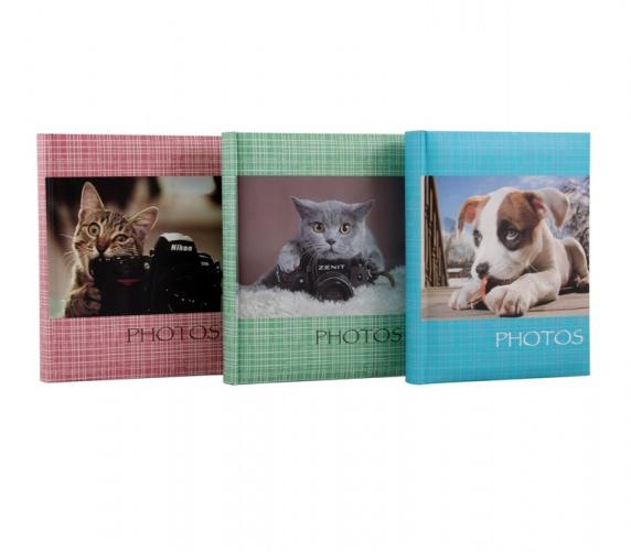 Фотоальбом Мирам elite 10x15 см 200 фото, "кошки и собаки" с кармашками