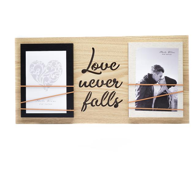 Фоторамка с подсветкой Fotografia на 2 фото 10x15 см, "Love never falls" (FFL-813)
