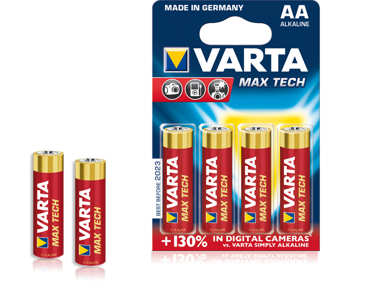 Батарейки Varta AA Max Tech (4 шт.) от Яркий Фотомаркет