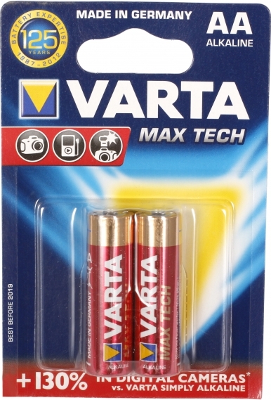 Батарейки Varta AA Max Tech (2 шт.) от Яркий Фотомаркет
