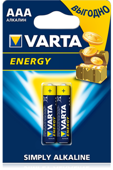 Батарейки Varta AAA ENERGY (2 шт.) от Яркий Фотомаркет