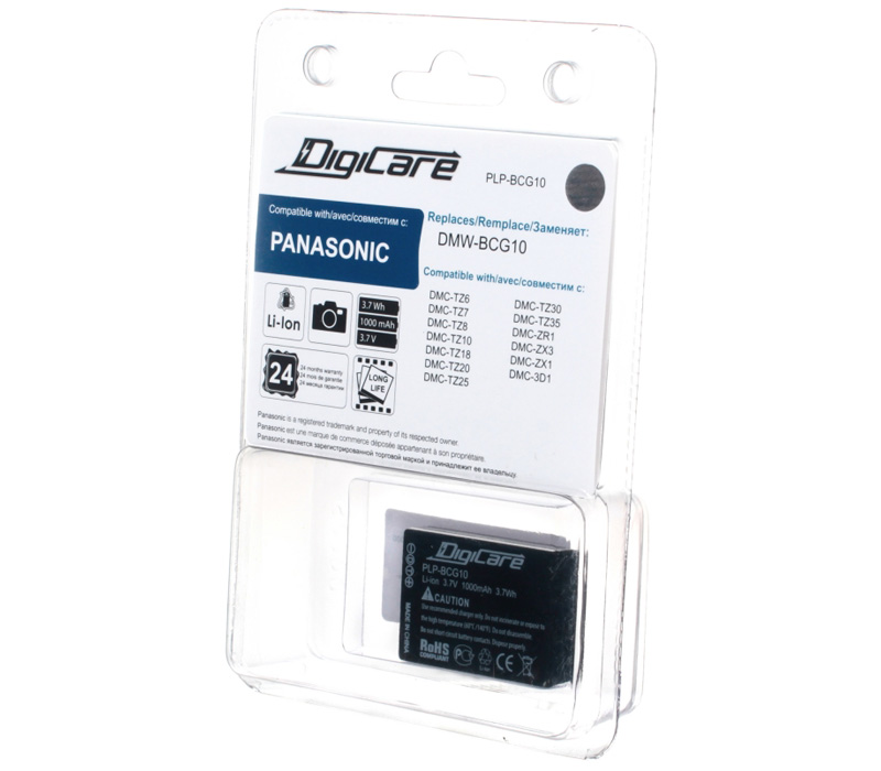 Аккумулятор DigiCare PLP-BLG10 (аналог DMW-BLG10) для DMC-GF6, GX7, LX100 от Яркий Фотомаркет
