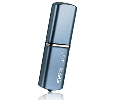 Накопитель Silicon Power USB2 Flash 32GB  LuxMini 720 голубой от Яркий Фотомаркет