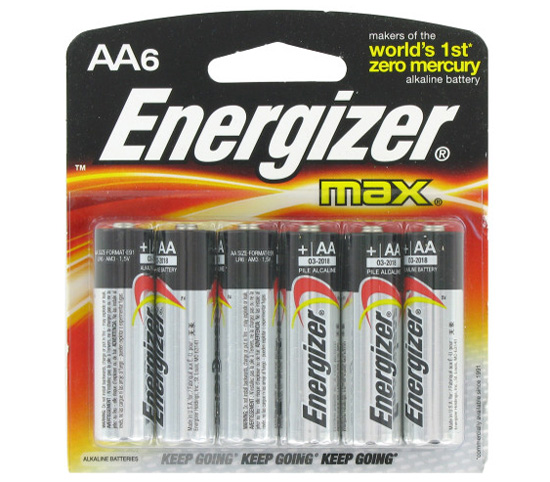 Батарейки Energizer MAX AA (LR6), 6 шт. от Яркий Фотомаркет