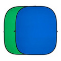 Фон FST BP-025, xромакей, складной, 100х150 см, зеленый / синий