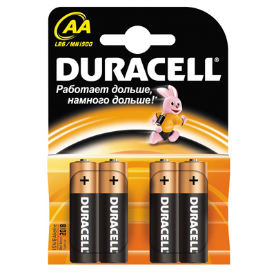 Батарейки Duracell AA (4 шт.) от Яркий Фотомаркет