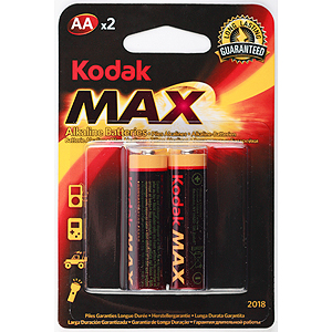 Батарейки Kodak MAX LR6-2BL [KAA-2] (2 шт.) от Яркий Фотомаркет