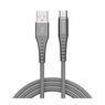 USB-кабель Devia Braid (USB-A / USB-C) 1 м, серебристый