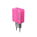 Зарядное устройство More Choice NC46 2USB 2.4A  (Pink)