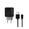 Зарядное устройство More Choice NC46m 2USB 2.4A для micro USB 1м (Black Grey)