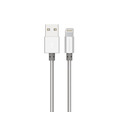 Кабель More Choice More Choice K31i Дата-кабель USB 2.1A для Apple 8-pin  1м (Silver)