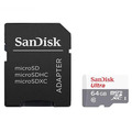 Карта памяти SanDisk MicroSDXC 64GB Class10 Ultra 100 МБ/s с адаптером