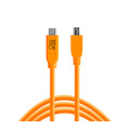 Кабель Tether Tools TetherPro USB-C to 2.0 Micro-B 5-Pin, 4.6 м, оранжевый