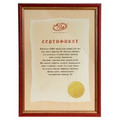 Фоторамка Мирам certificate А4 21x29,7 см Preston, Вишня (5041-A4L)