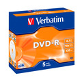 Диски Verbatim DVD-R 4.7Gb 16x Jewel case, 5 шт (43519)