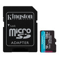 Карта памяти Kingston MicroSDXC 128GB Canvas Go Plus UHS-I U3 V30 A2 (с адаптером SD)