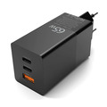 Зарядное устройство Dismac Power Adapter GaN 65W, 1х USB, 2х Type-C, черный