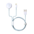 Кабель Devia Smart Series 2 in 1 Apple Watch Charging Cable, белый