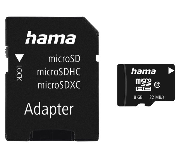 Карта памяти Hama microSD 8GB Class 10
