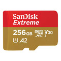 Карта памяти SanDisk MicroSDXC 256GB Sandisk Extreme UHS-I A2 V30 U3 190/130 МБ/с, без адаптера