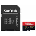 Карта памяти SanDisk MicroSDXC 512GB Extreme Pro UHS-I  A2 V30 U3 200/140MB/s + SD-адаптер