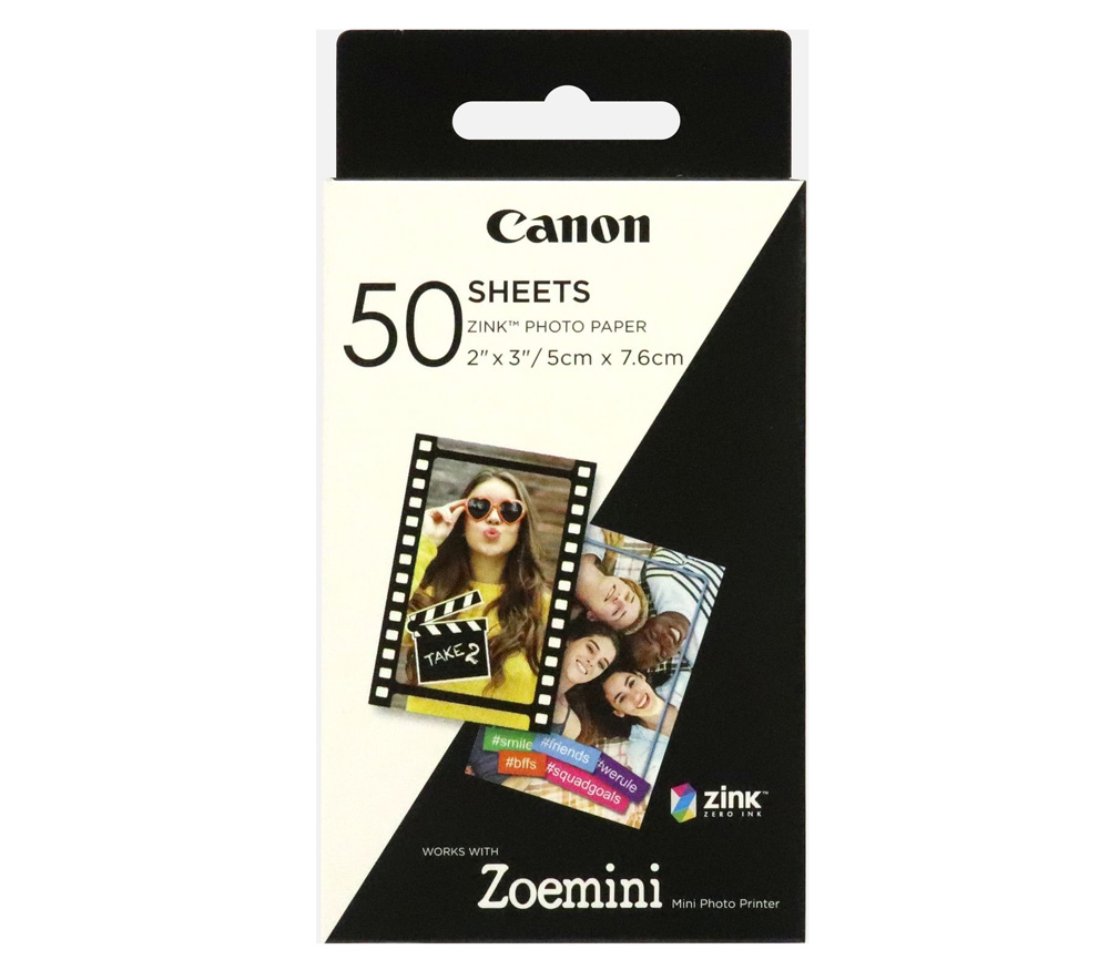 Фотобумага Canon ZP-2030 Zink Paper для Zoemini, 50 листов