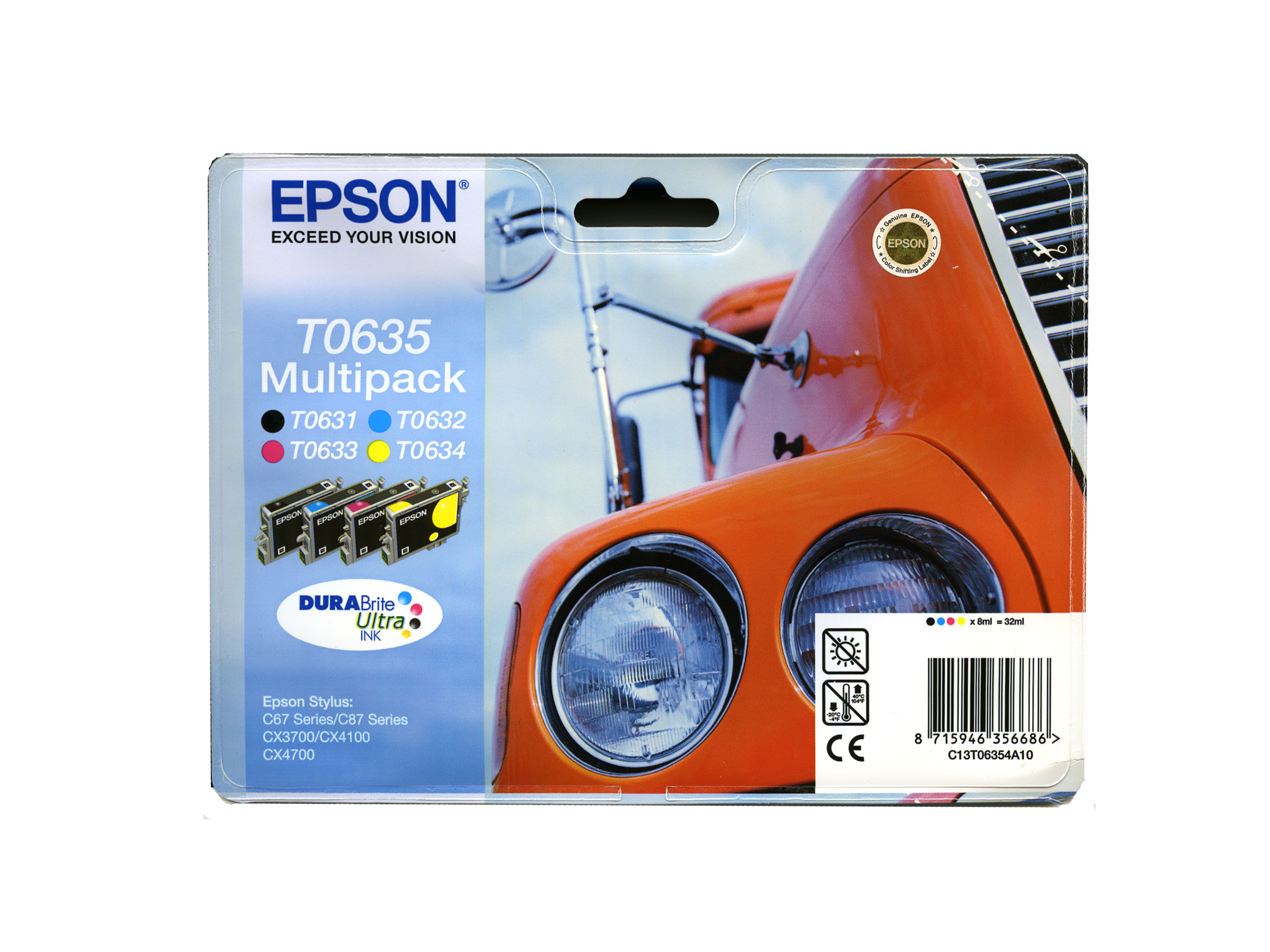 Картридж Epson T06354A10 набор для Stylus Photo 67/68/CX3700/4100/4700