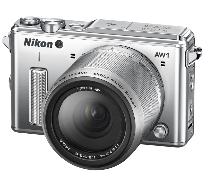 Беззеркальный фотоаппарат Nikon 1 AW1 Kit 11-27,5mm серебристый